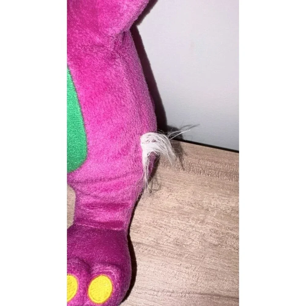 Barney “I Love You” Singing Plush Purple Dinosaur 10” Untested AS-IS